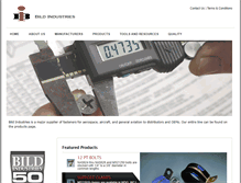 Tablet Screenshot of bildindustries.com